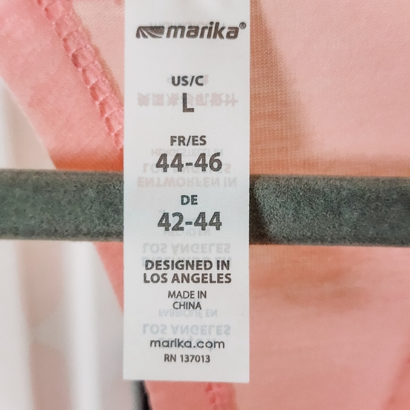 Marika Pink Short Sleeve Tee for Yoga Scoop Neck Top - Picture 3 of 6